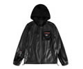 PU Leather Mens Jacket Long supply Best quality