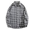 Plaid shirt Over Style men's long sleeved shirt Long term supply