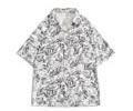 Summer Ice Silk Short men shirt over size Long term supply